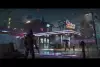 Concept Art & Illustration - cyberpunk gas station at night
