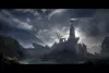 Concept Art & Illustration - medieval lighthouse on a cliff